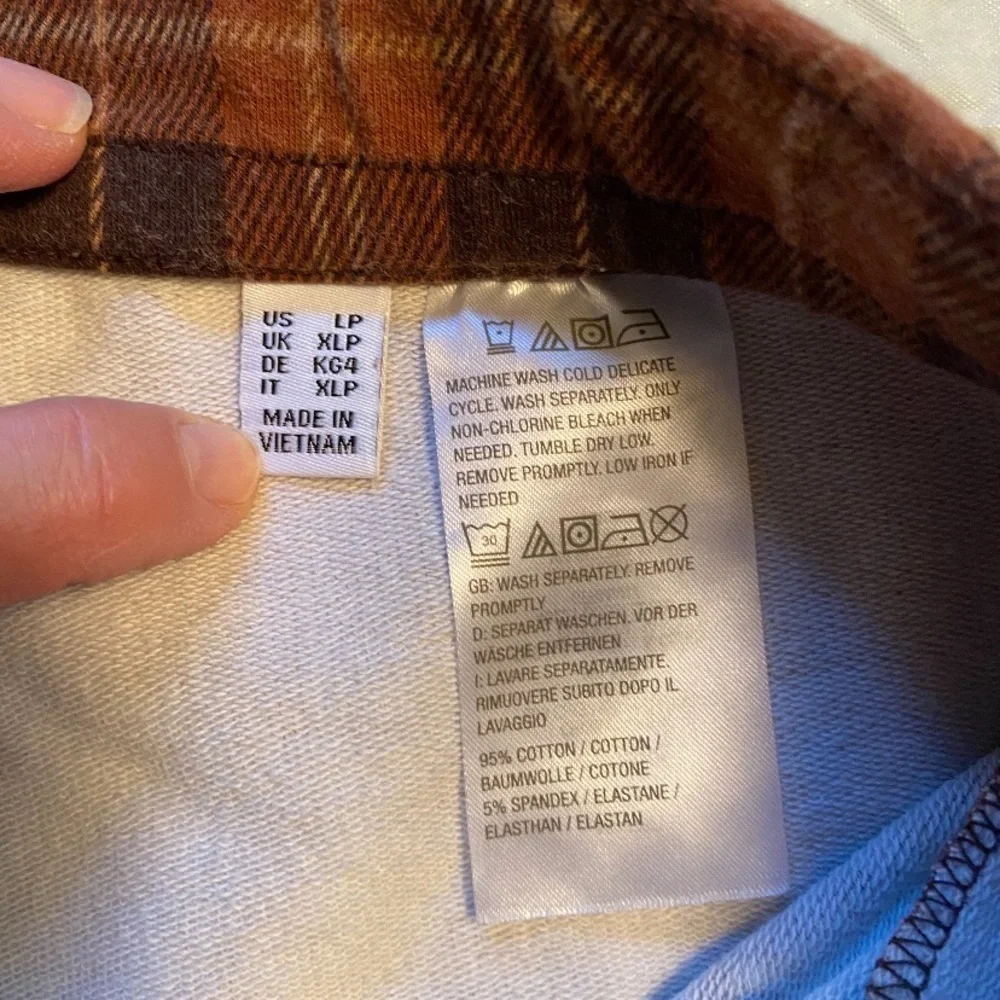 Susan Graver Straight Leg Pull On Career Pants Womens Large Pockets Punk Plaid - Picture 3 of 7